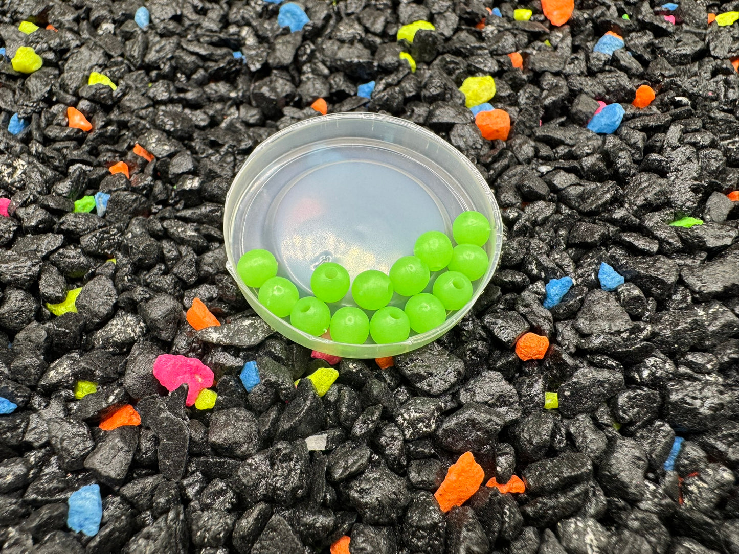 12 Lime 5mm Beads
