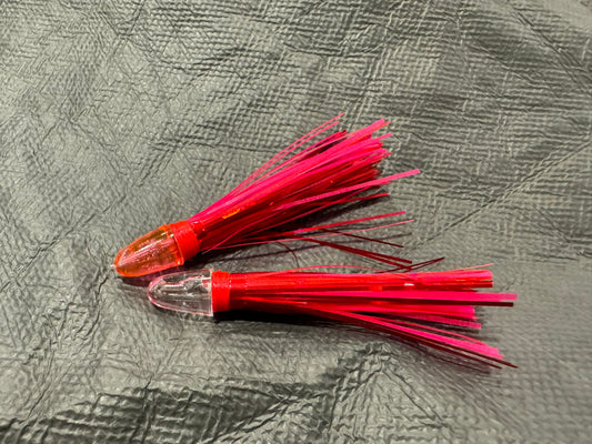 Cherry Slush Hybrid Micro Hoochie 2 Pack