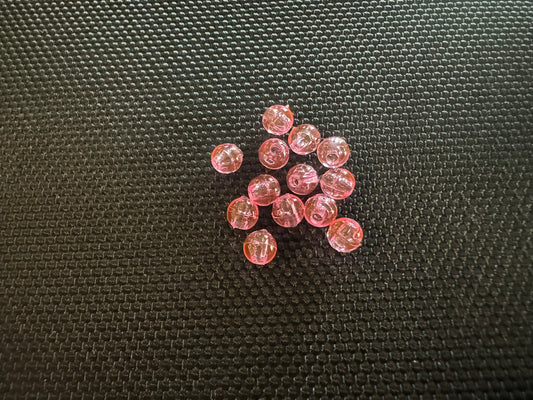 12 Pink 5mm Beads