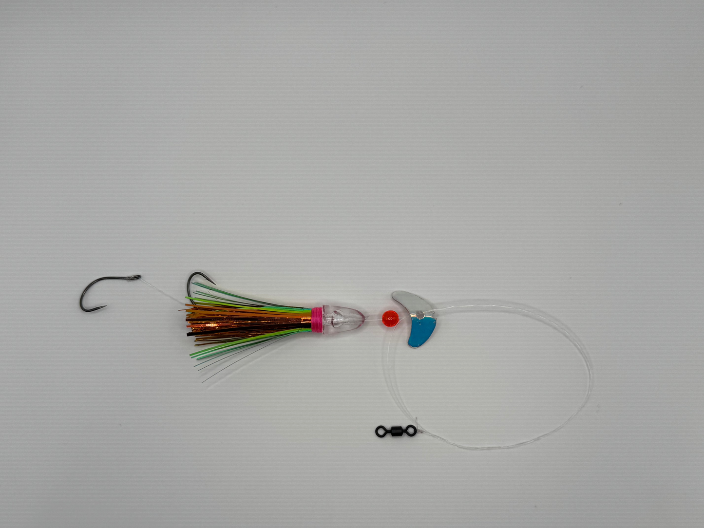 Ready to Fish Rooster Hybrid Micro Hoochie Setup